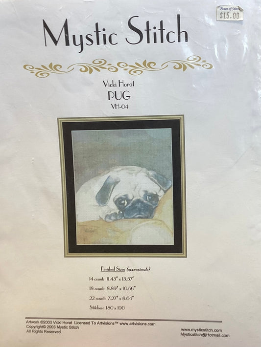 Pug by Mystic Stitch