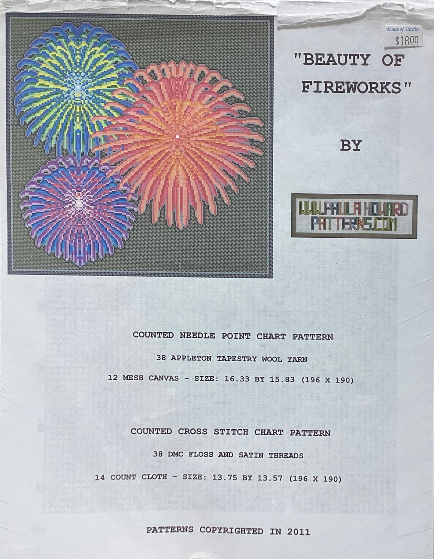 Beauty of Fireworks by Paula Howard Patterns