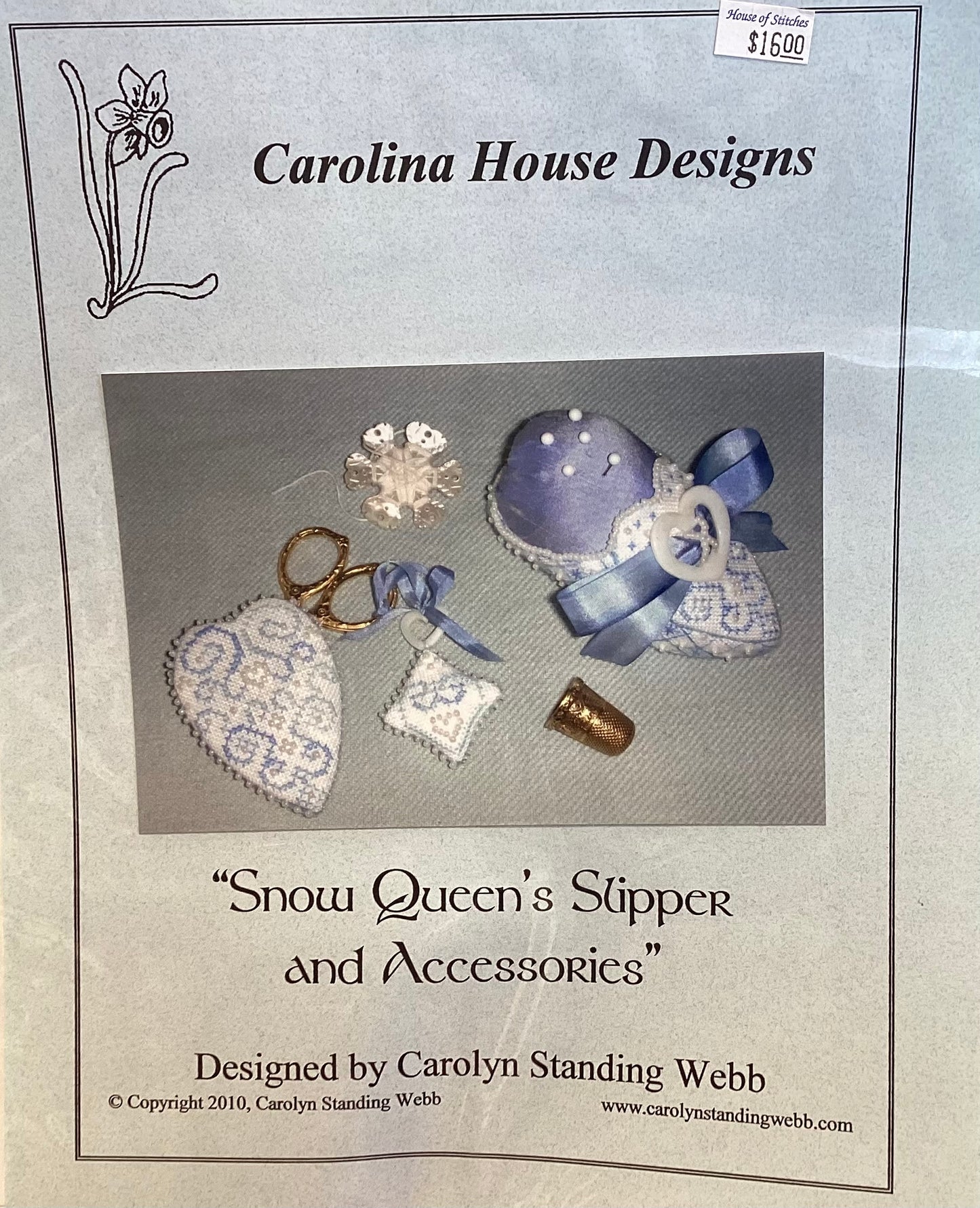Snow Queen’s Slipper and Accessories by Carolina House Designs