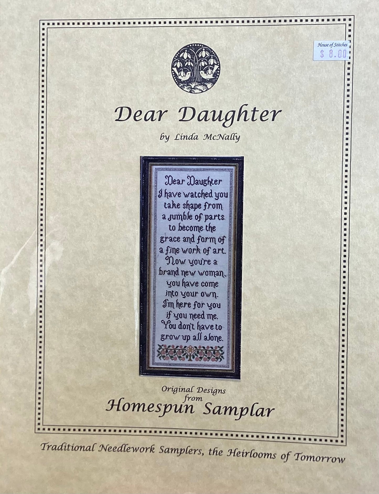 Dear Daughter by Homespun Sampler