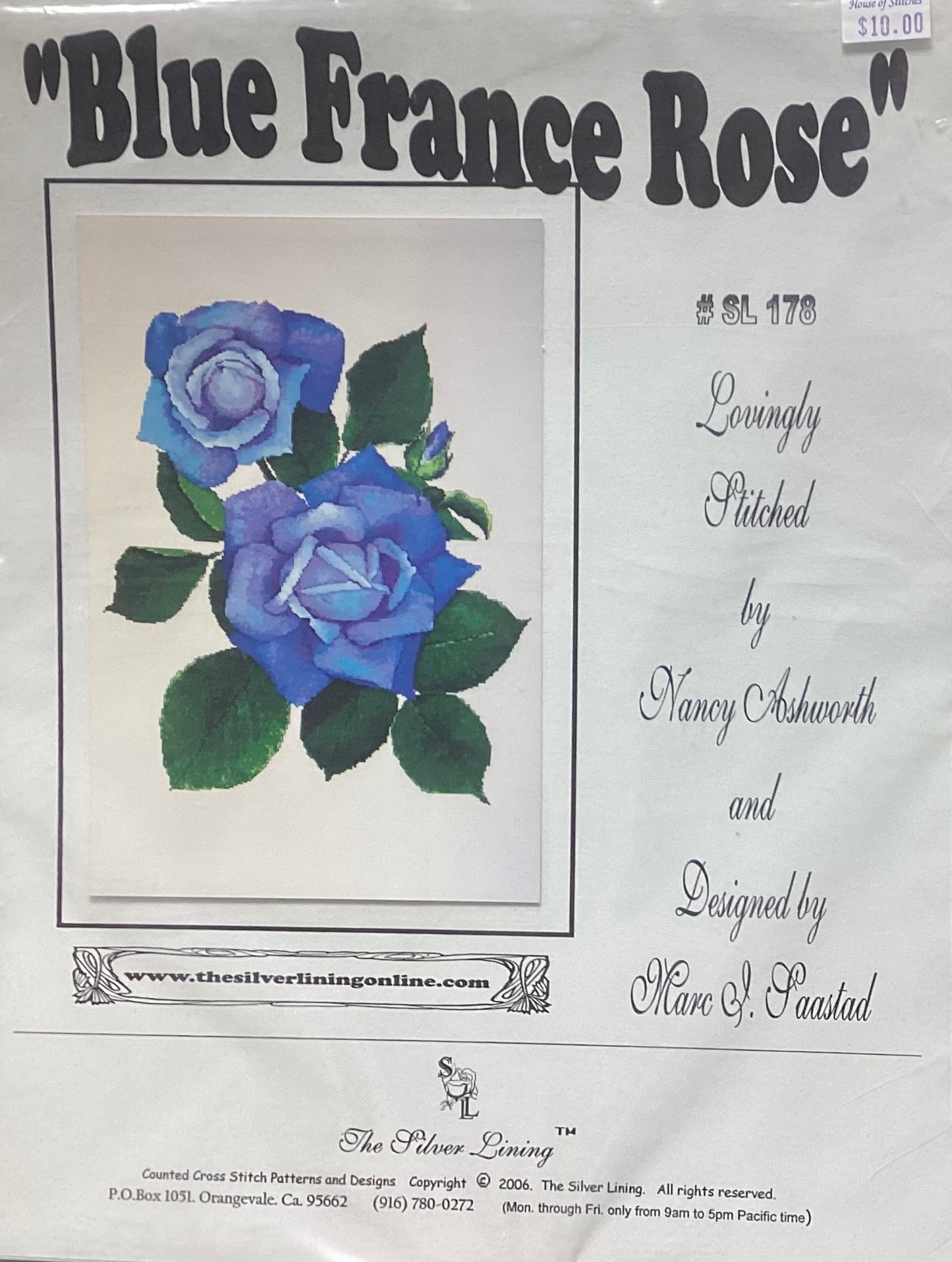 Blue France Rose by The Silver Lining