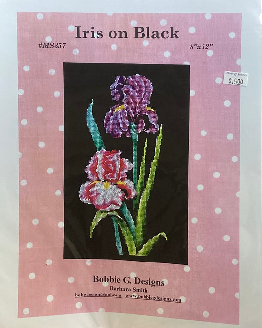 Iris in Black by Bobbie G. Designs