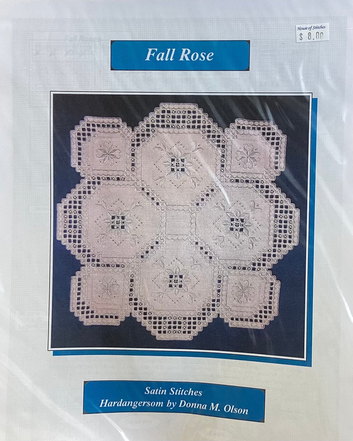 Fall Rose: Hardanger by Satin Stitches