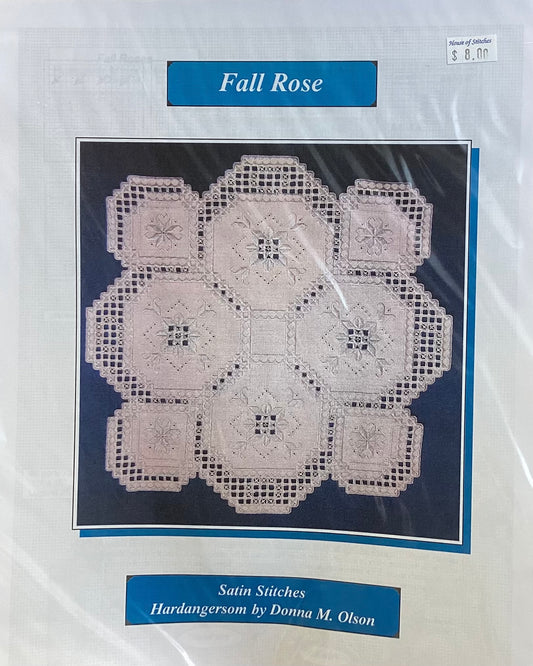 Fall Rose: Hardanger by Satin Stitches