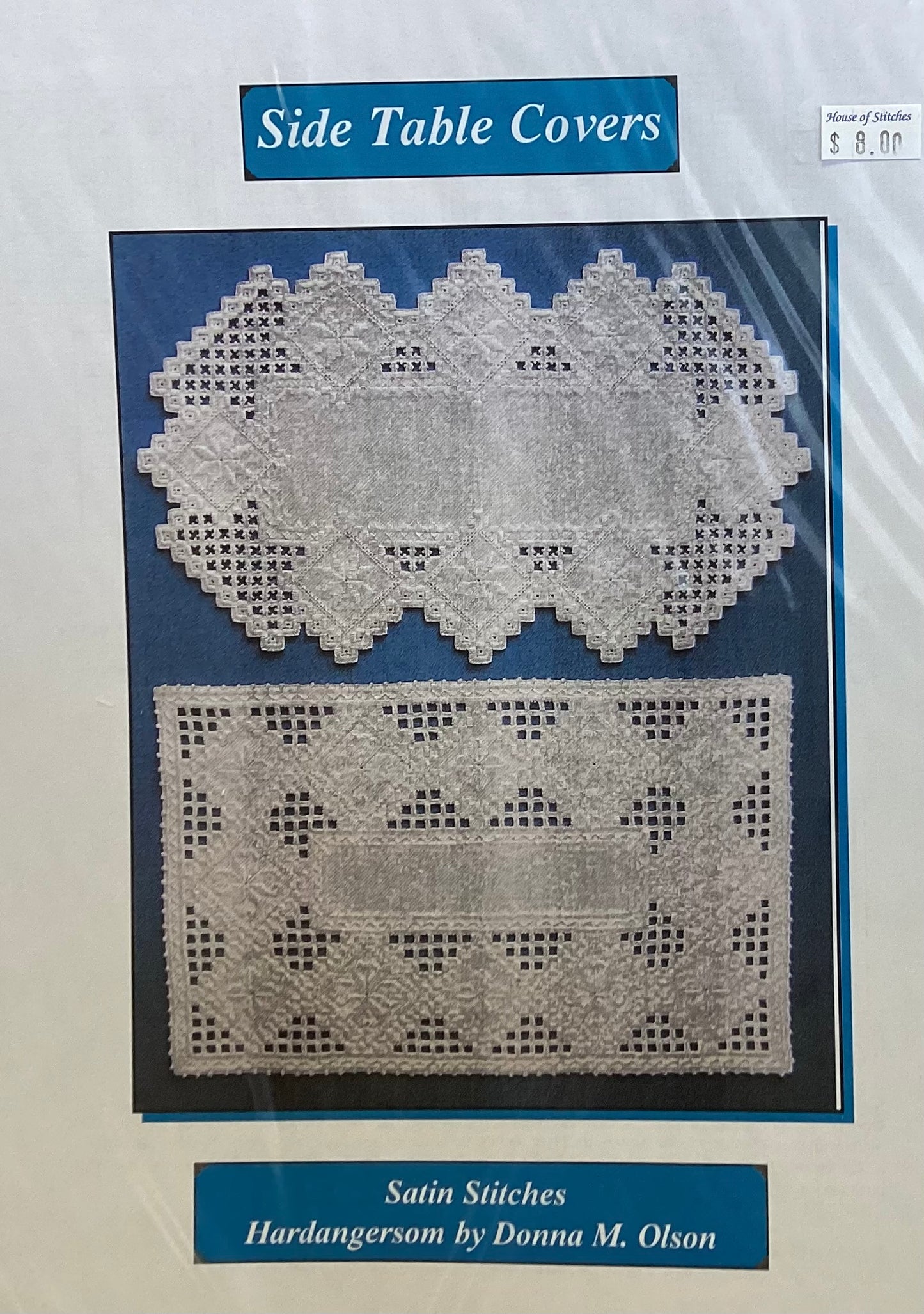 Side Table Covers: Hardanger by Satin Stitches