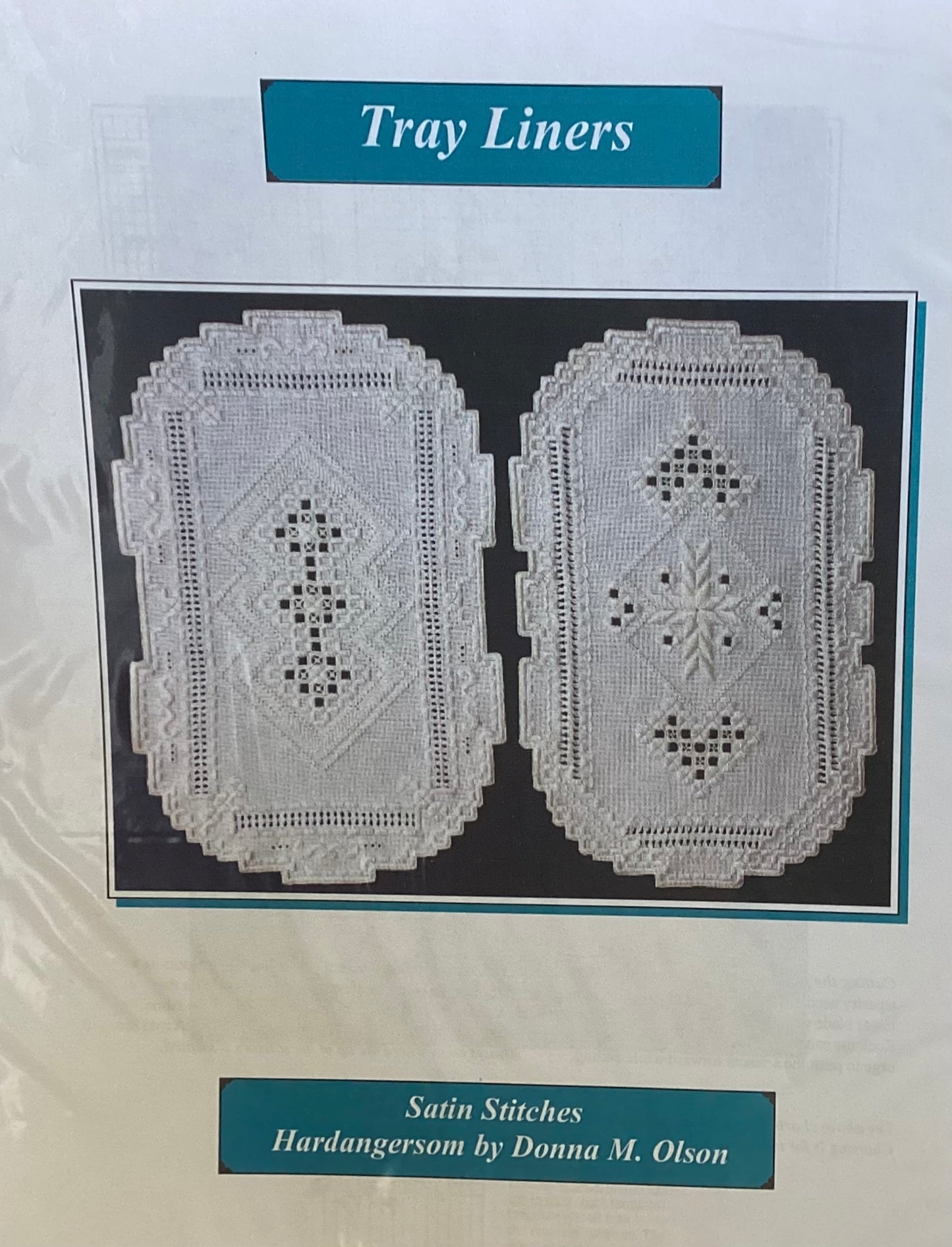 Tray Liners: Hardanger by Satin Stitches