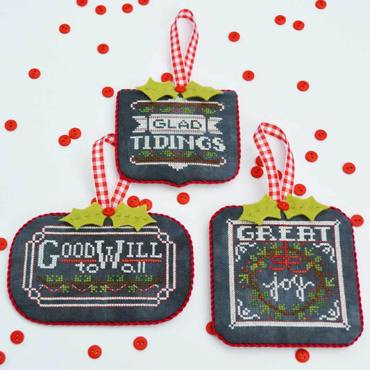 Chalkboard Ornaments: Christmas Collection Part Two by Hands on Design hd99