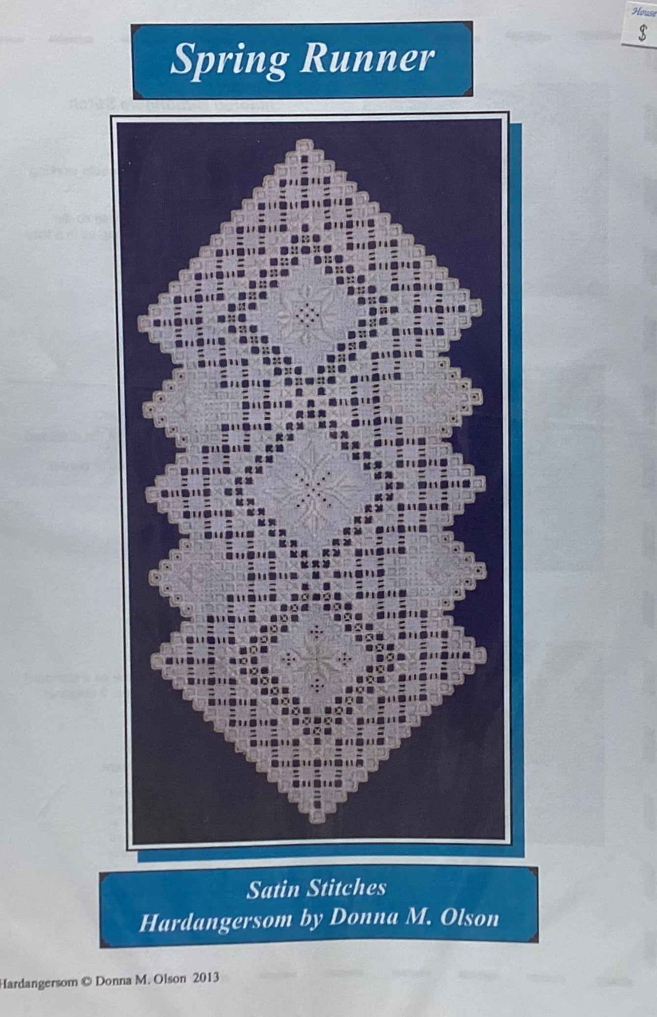 Spring Runner:  Hardanger by Satin Stitches