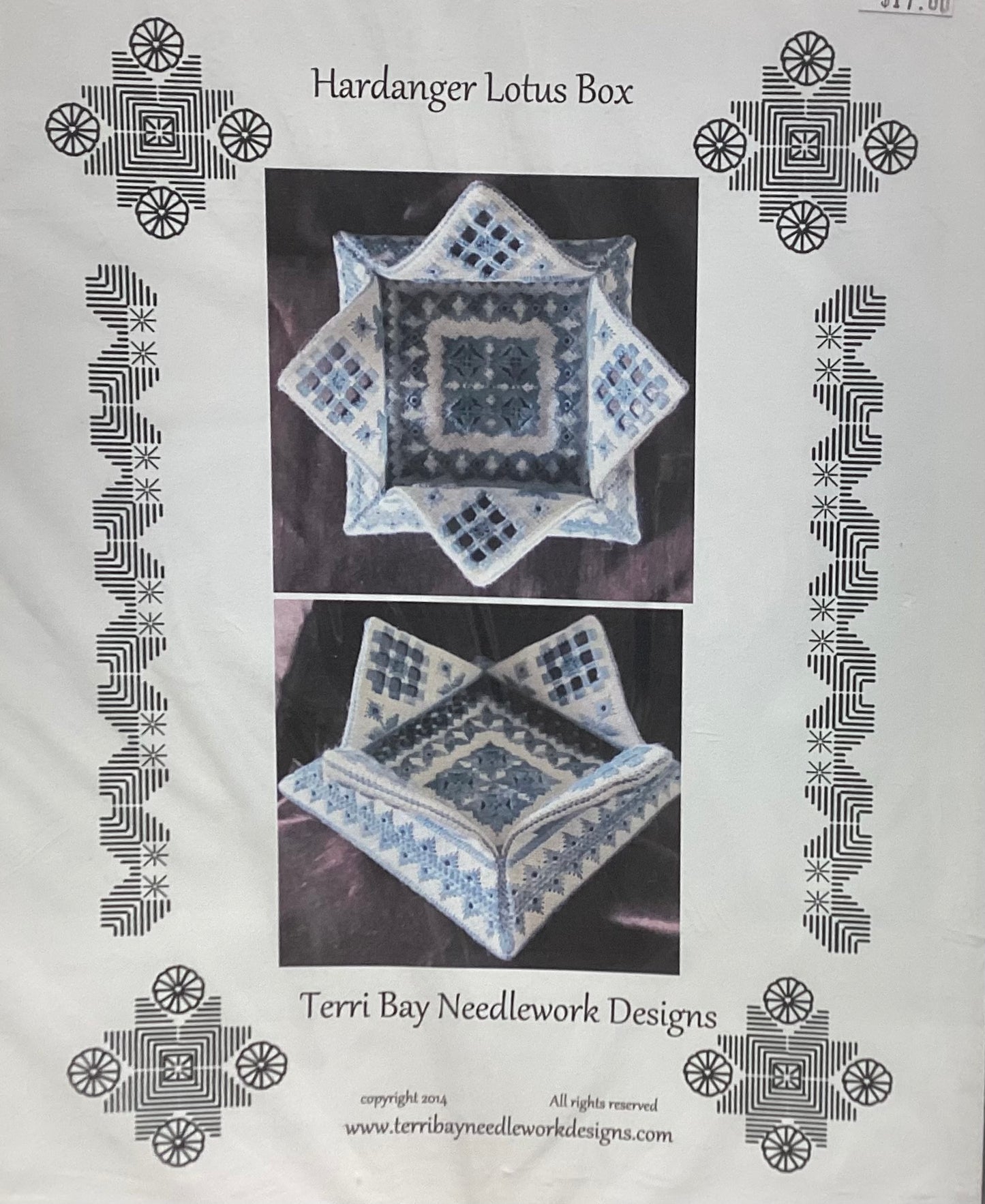 Hardanger Lotus Box by Terri Bay Needlework Designs