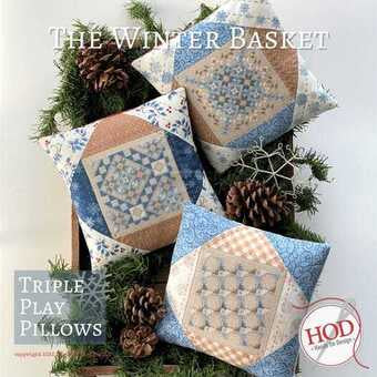 Triple Play Pillows: The Winter Basket by Hands on Design hd271