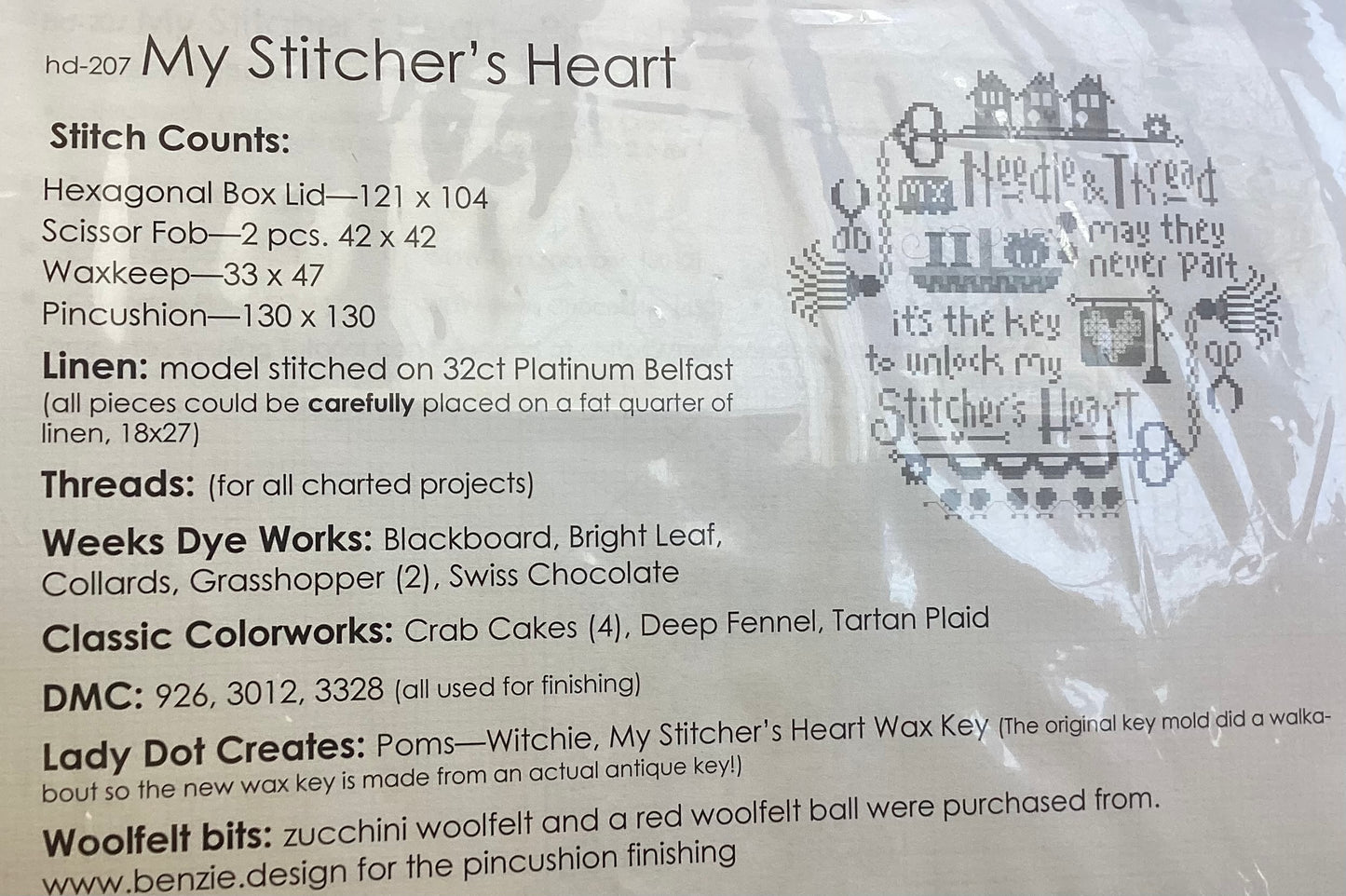 My Stitcher’s Heart by Hands on Design hd207