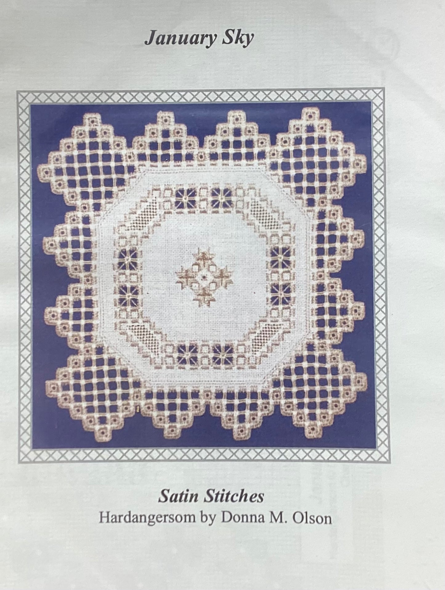 January Sky: Hardanger by Satin Stitches