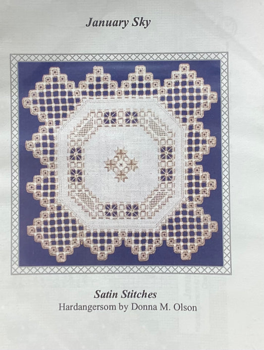 January Sky: Hardanger by Satin Stitches
