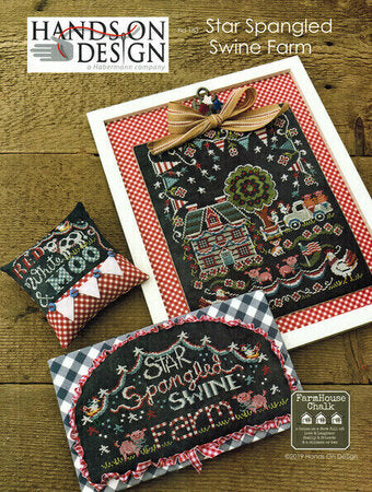 Farmhouse Chalk: Star Spangled Swine Farm by Hands on Design hd183