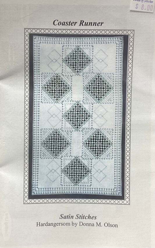 Coaster Runner: Hardanger by Satin Stitches