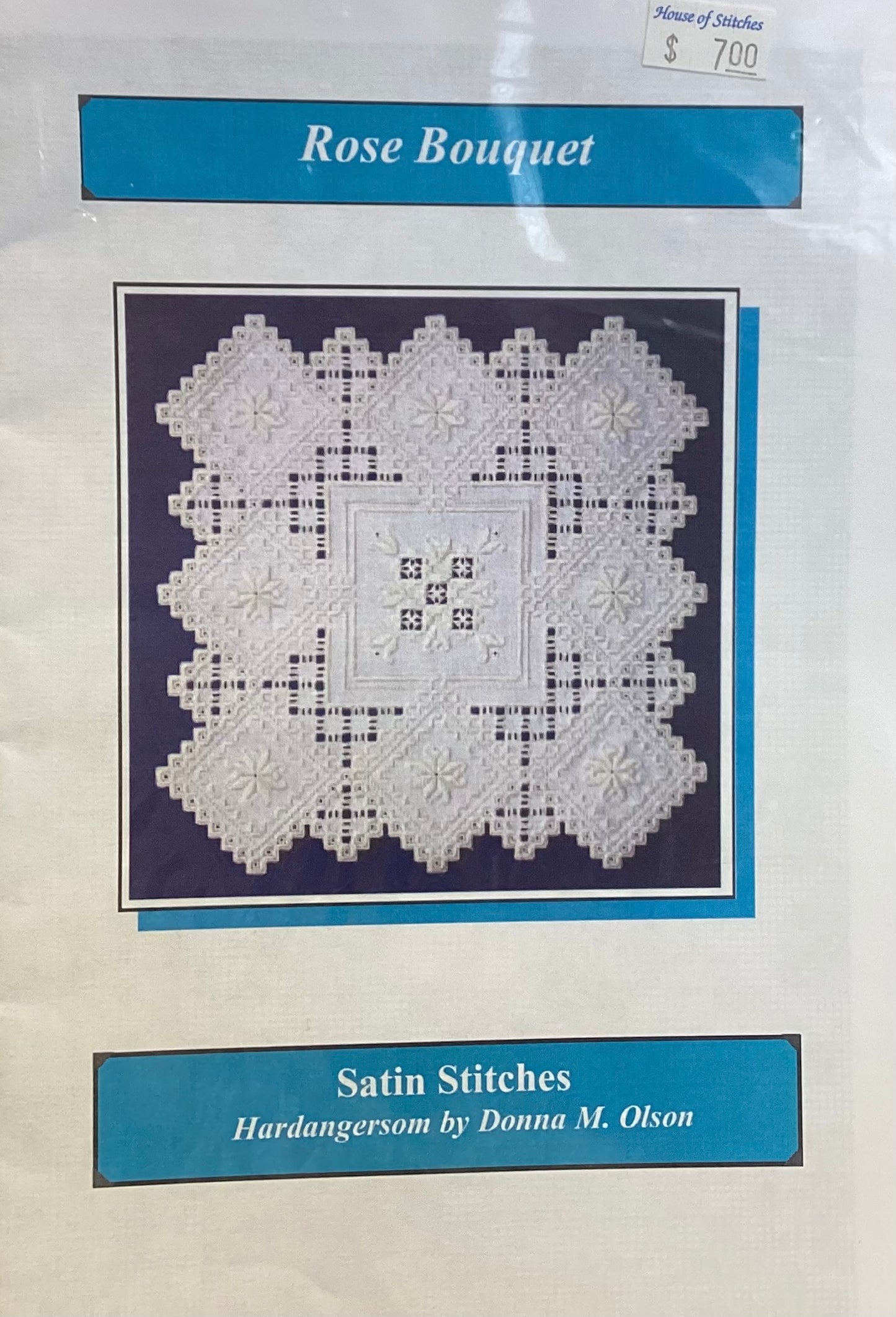 Rose Bouquet: Hardanger by Satin Stitches