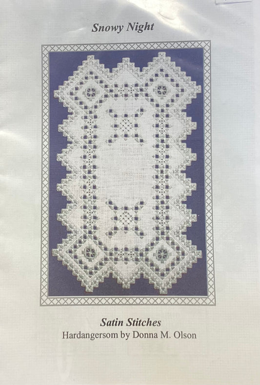 Snowy Night: Hardanger by Satin Stitches