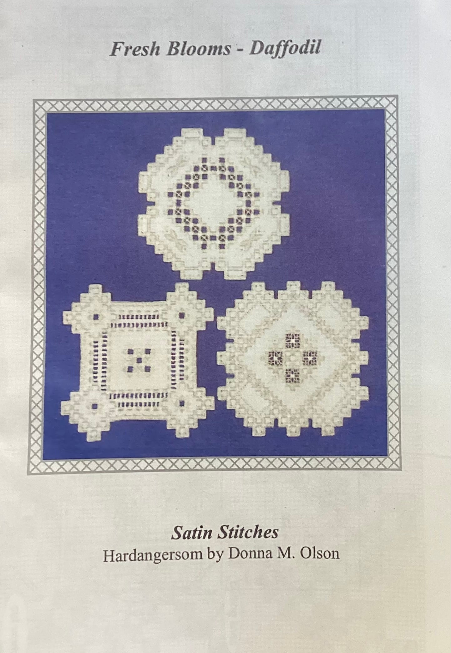 Fresh Blooms-Daffodil: Hardanger by Satin Stitches