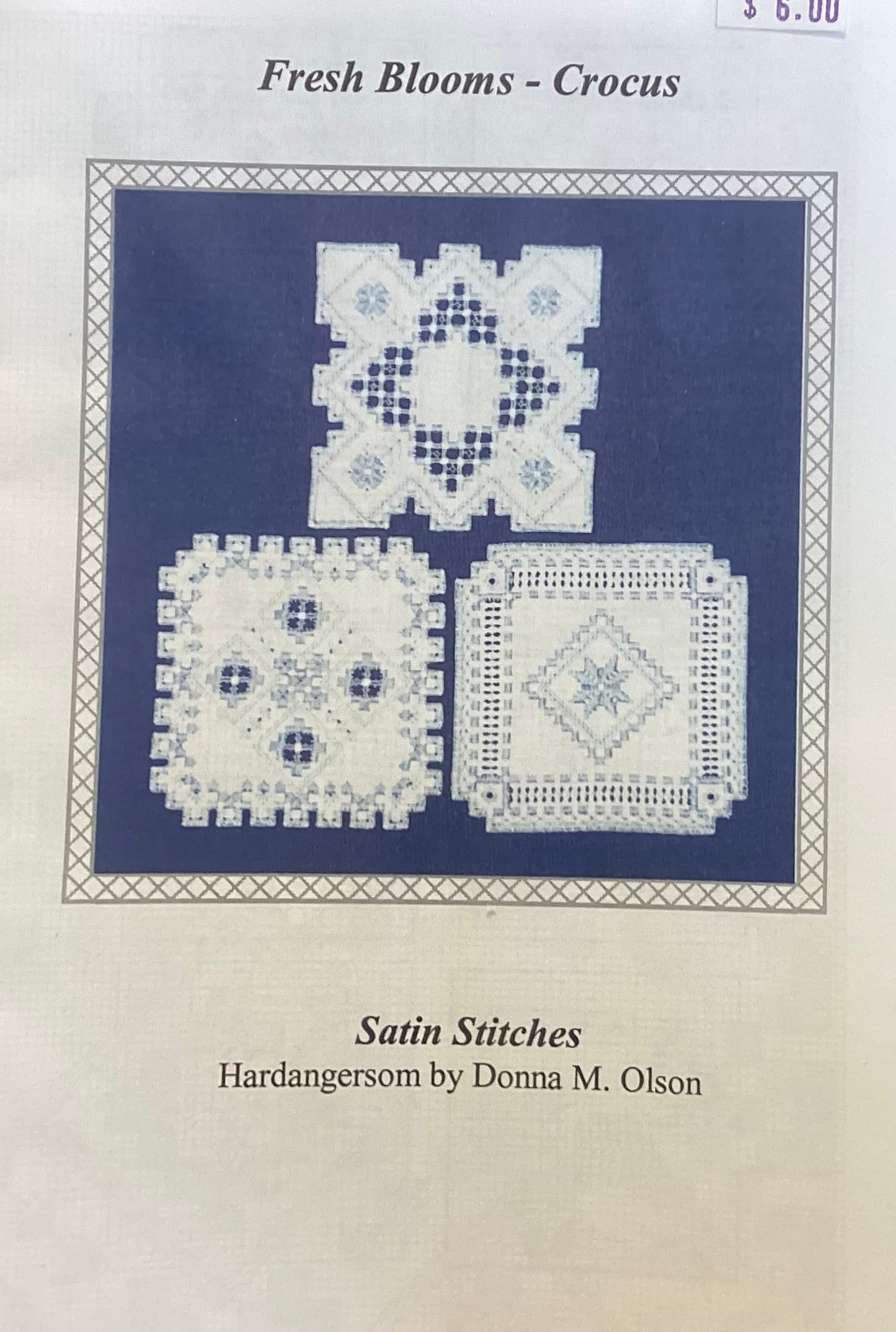 Fresh Blooms-Crocus: Hardanger by Satin Stitches