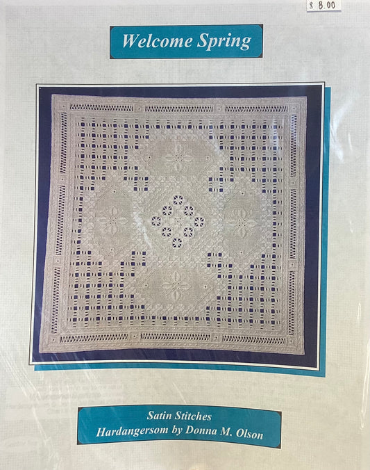 Welcome Spring:  Hardanger by Satin Stitches