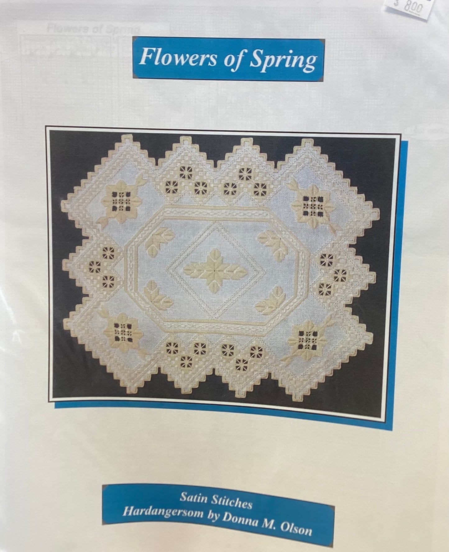 Flowers of Spring:  Hardanger by Satin Stitches