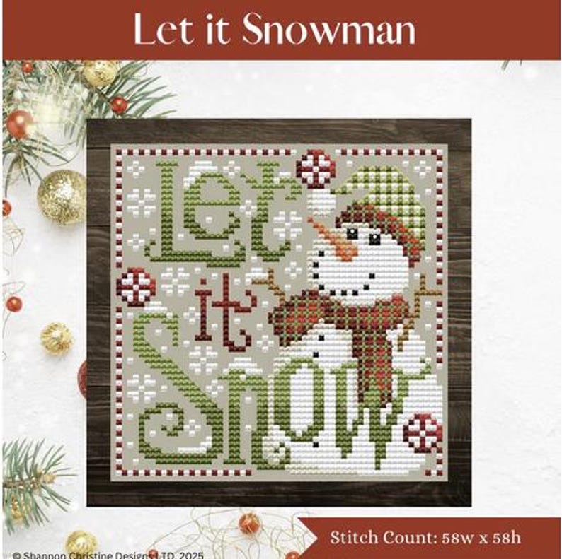 Let It Snowman by Shannon Christine Designs