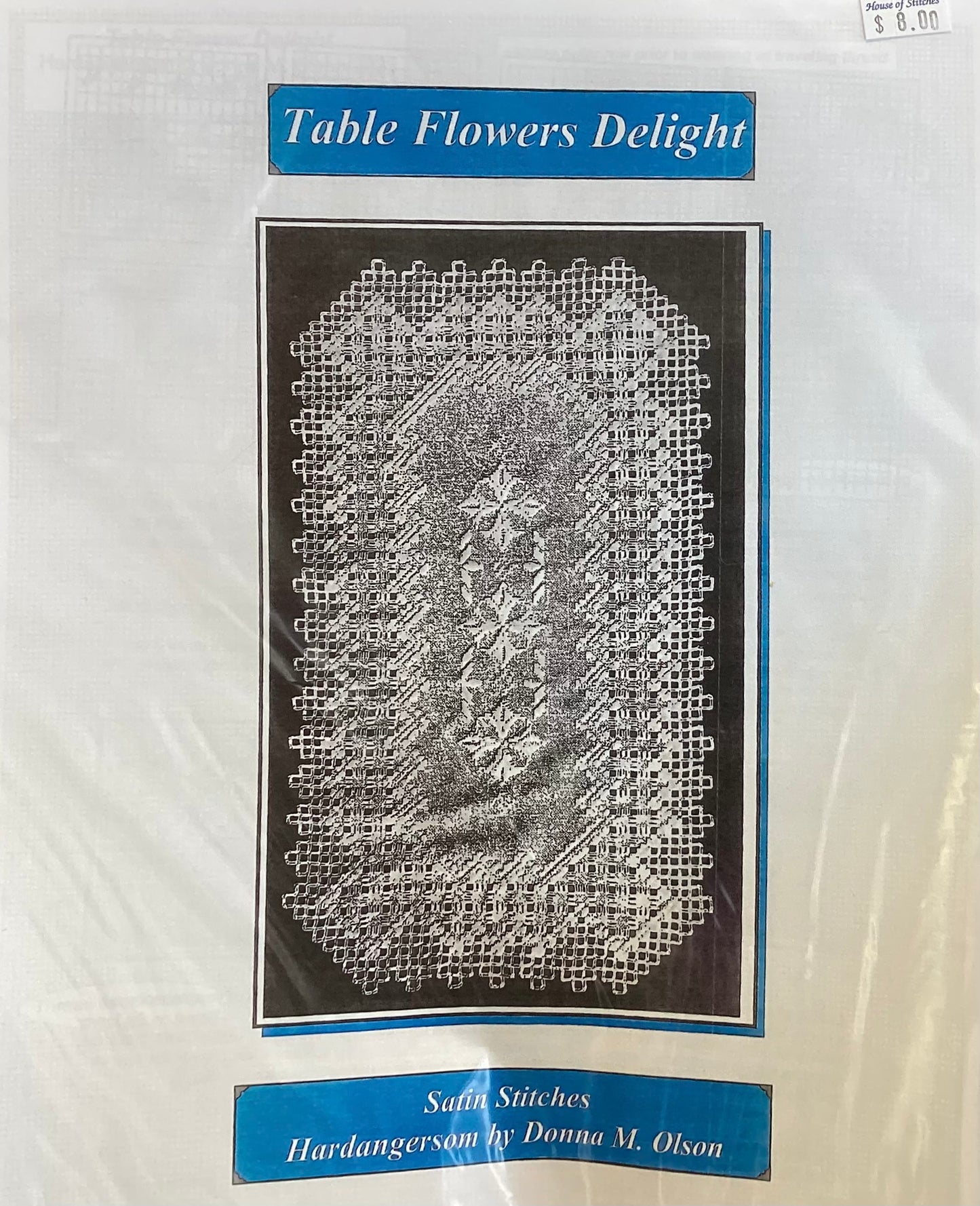 Table Flower Delight: Hardanger by Satin Stitches