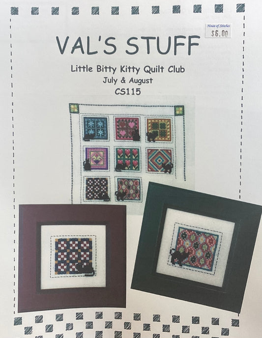 Little Bitty Kitty Quilt Club: July & August by Val’s Stuff