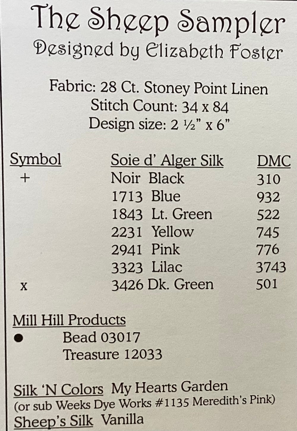 Sheep & Rabbit by Elizabeth’s Designs