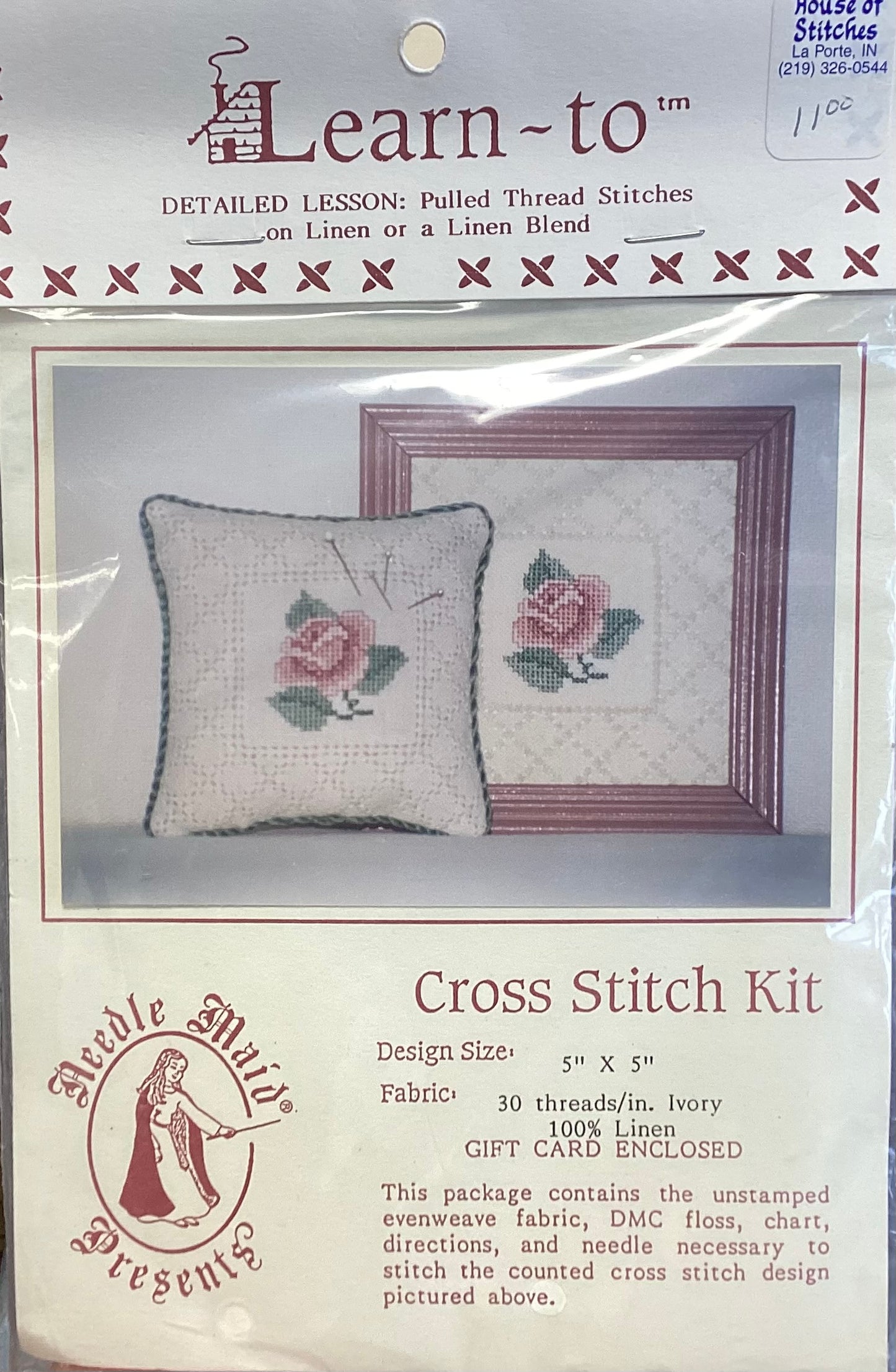 Learn To: Rose Pincushion Kit by Needle Maid Designs