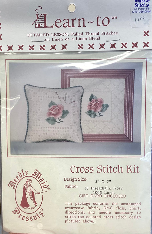 Learn To: Rose Pincushion Kit by Needle Maid Designs