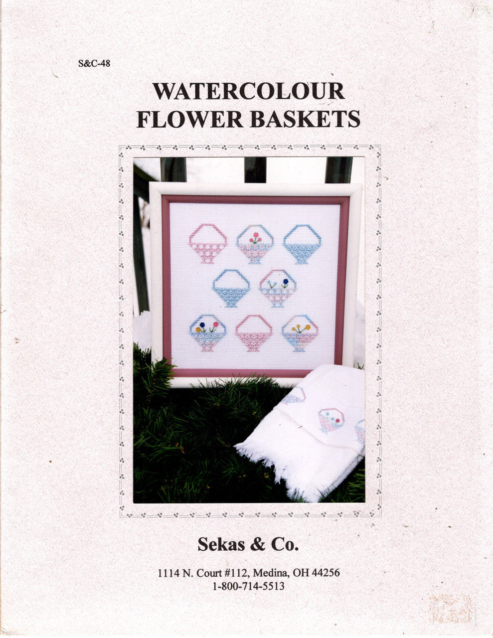 Watercolour Flower Basket by Sekas & Co.