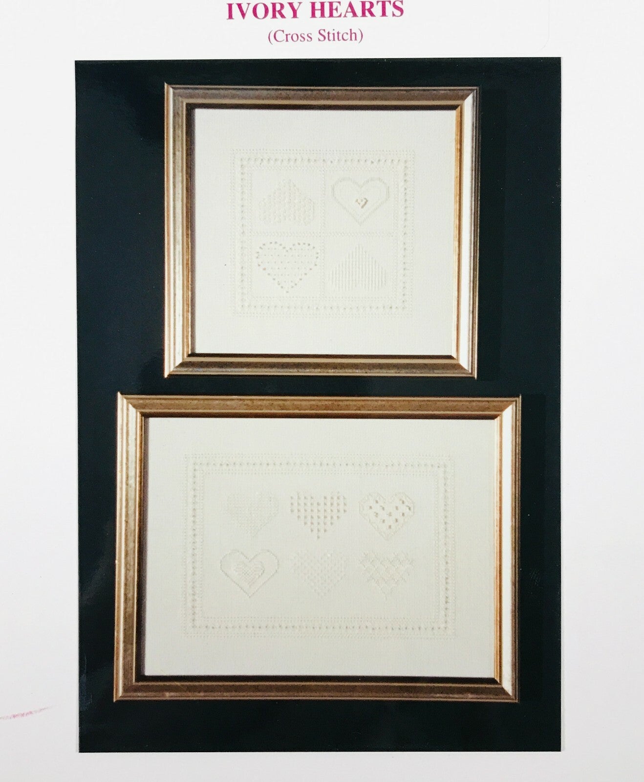 Ivory Hearts in Cross Stitch by JBW Designs