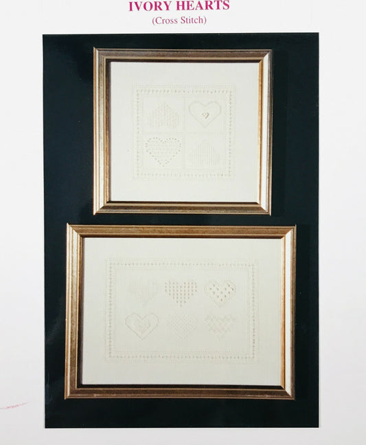 Ivory Hearts in Cross Stitch by JBW Designs