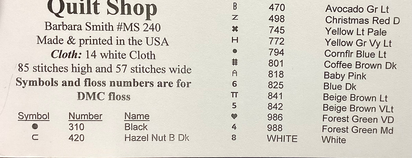 Quilt Shop by Bobbie G. Designs