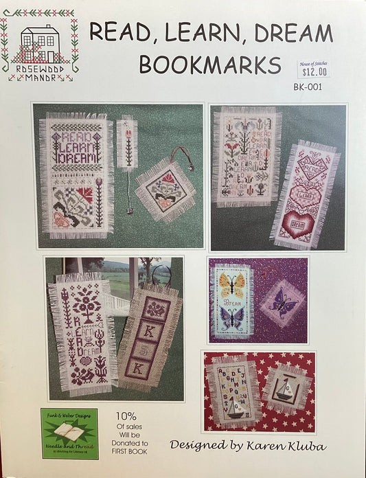 Read, Learn, Dream Bookmarks by Rosewood Manor