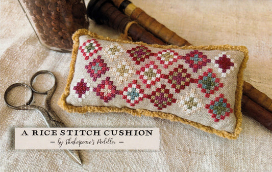 A Rice Stitch Cushion by Shakespeare’s Peddler
