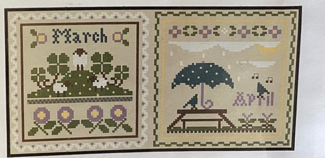 March and April by Little House Needleworks