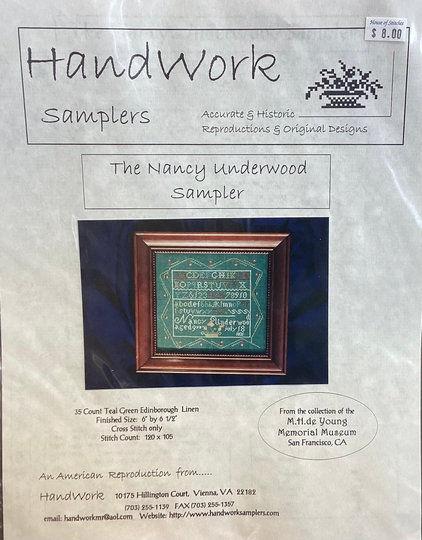 The Nancy Underwood Sampler by HandWork Samplers