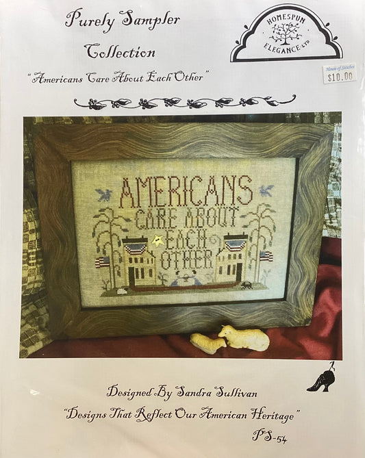 Purely Sampler: Americans Care About Each Other by Homespun Elegance
