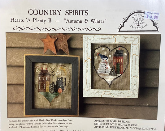 Country Spirits: Hearts ‘A Plenty II - Autumn & Winter by Homespun Elegance