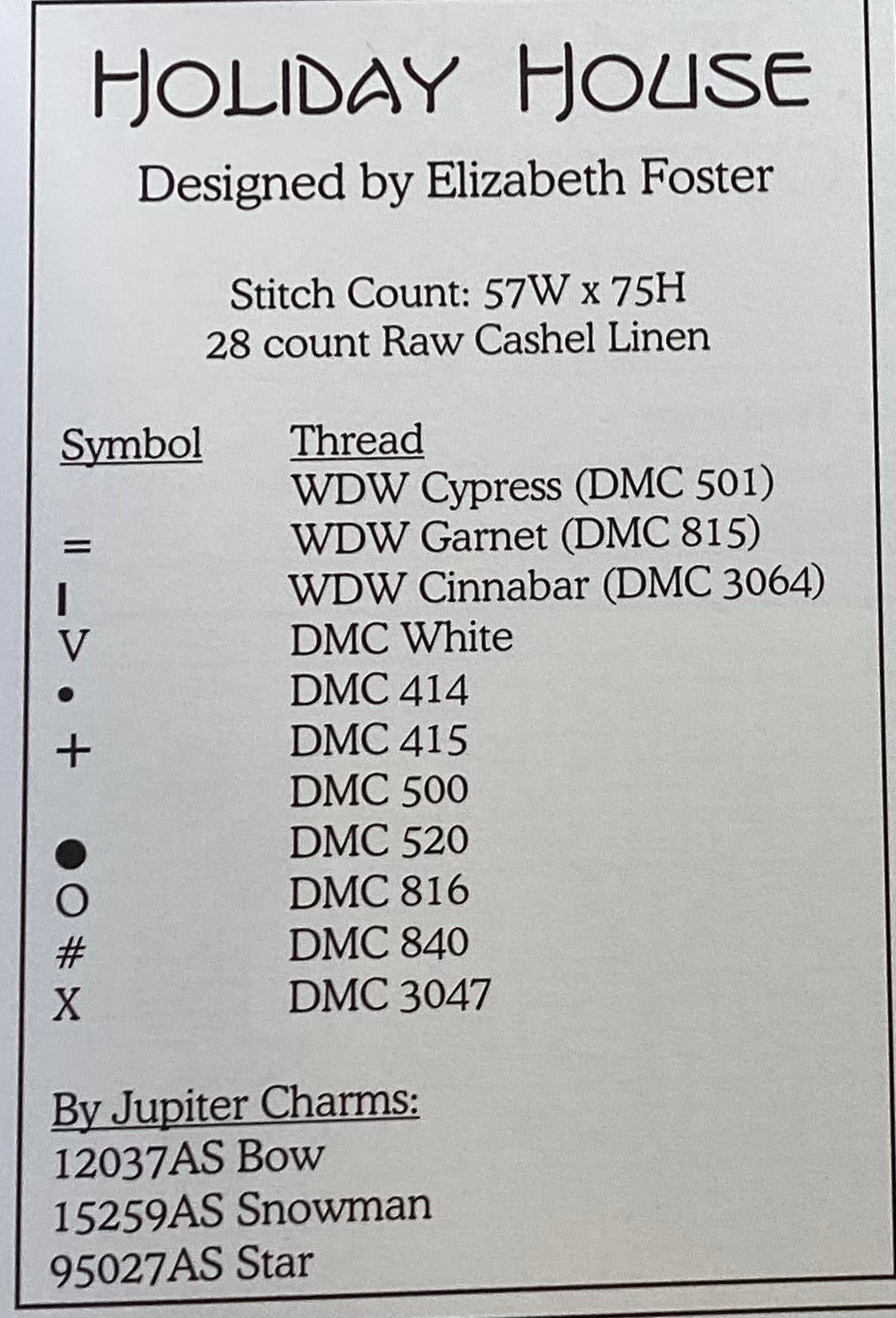 Holiday House by Elizabeth’s Designs