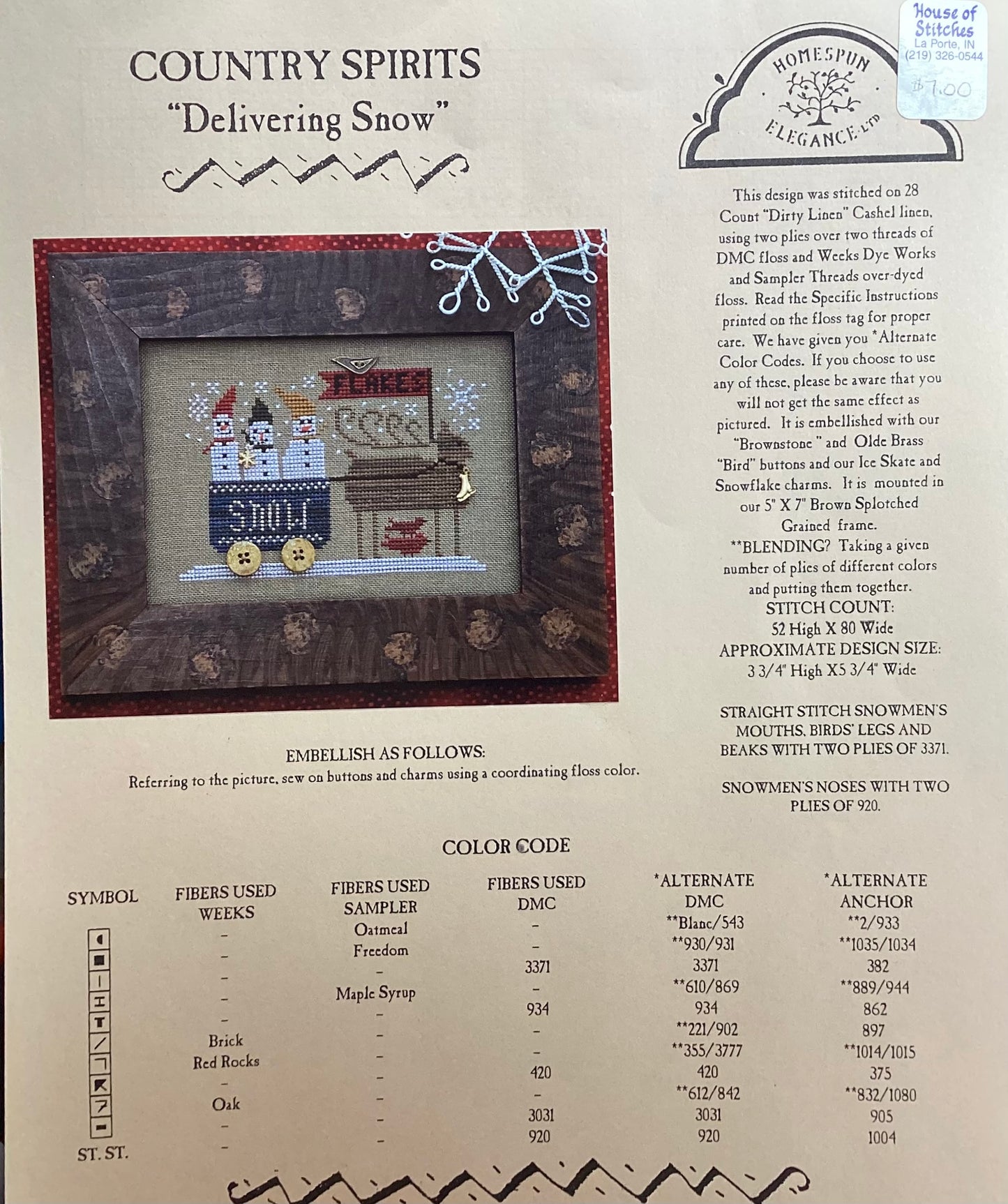 Country Spirits Collection: Delivering Snow by Homespun Elegance