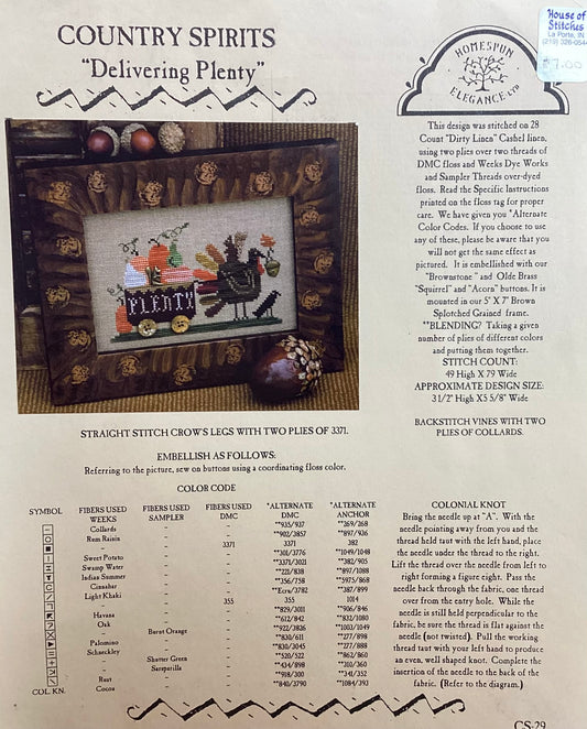 Country Spirits Collection: Delivering Plenty by Homespun Elegance