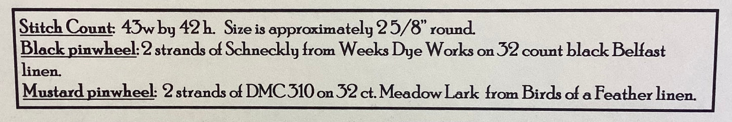 An 18th Century Stitcher’s Pinwheel by The Good Huswife