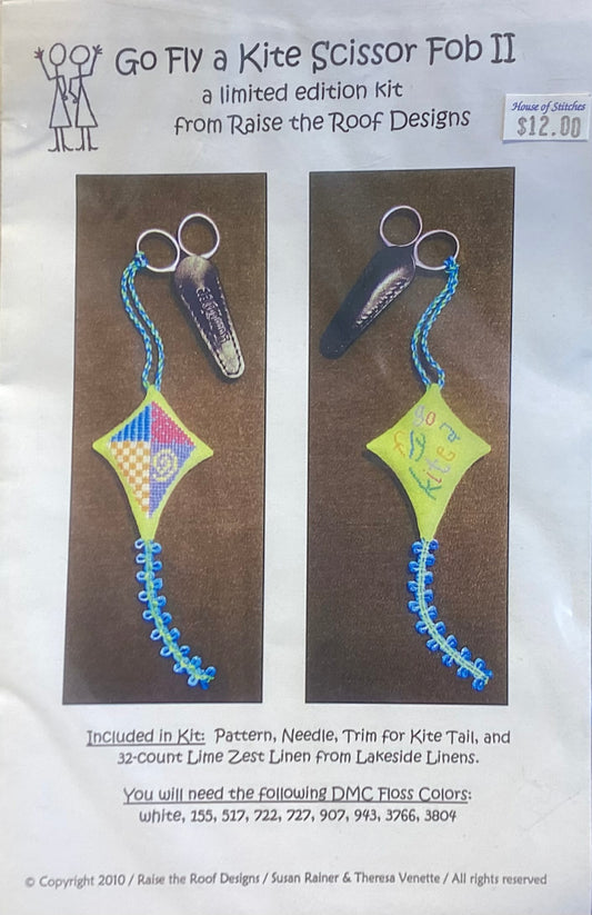 Go Fly a Kite Scissor Fob II by Raise the Roof Designs