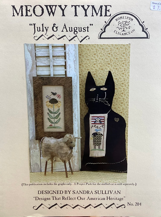 Meowy Tyme: July & August by Homespun Elegance