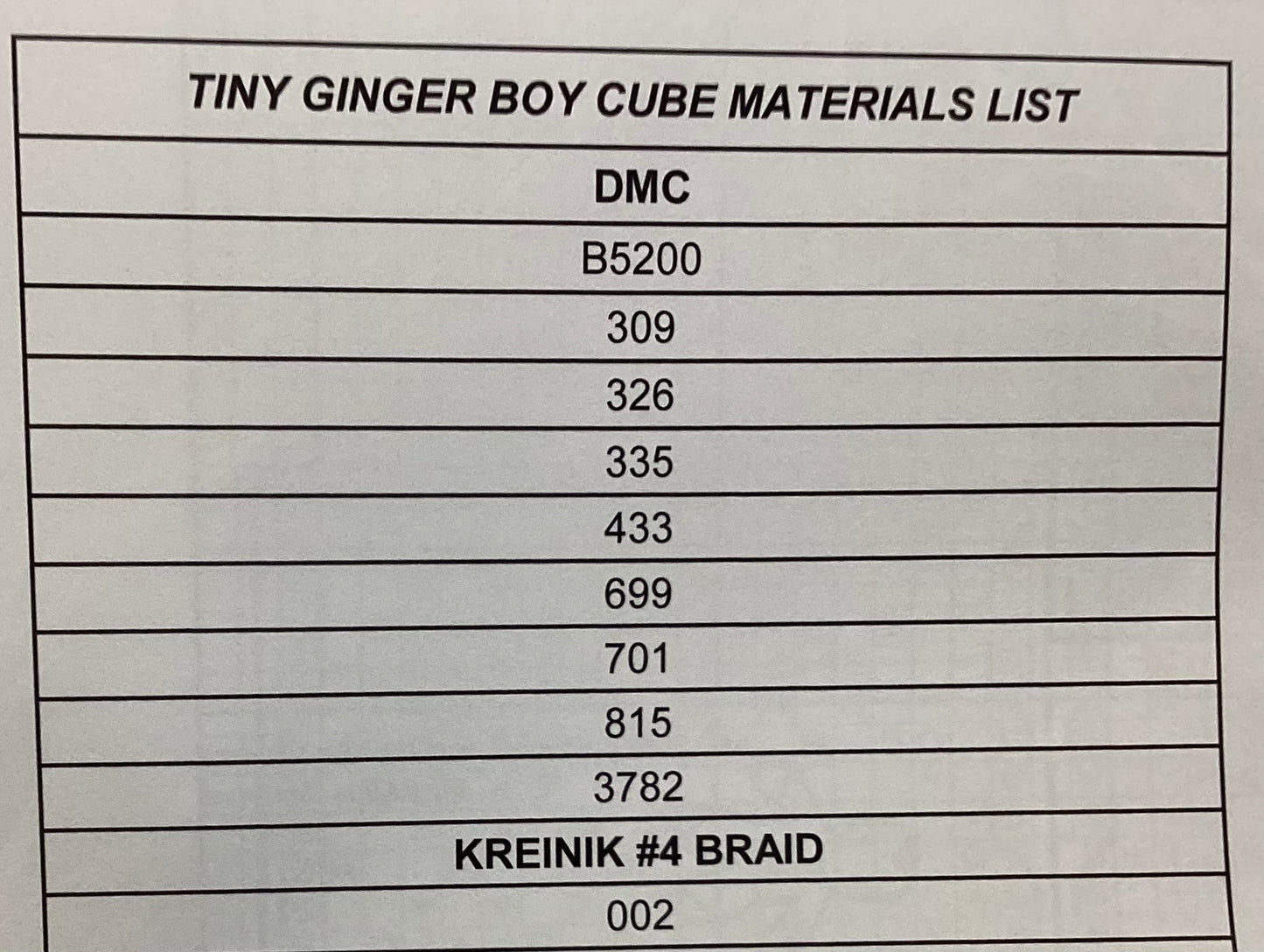 Tiny Ginger Boy Cube by Just Nan
