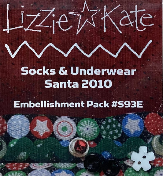 Socks & Underwear Santa 2010 Embellishment Pack by Lizzie Kate