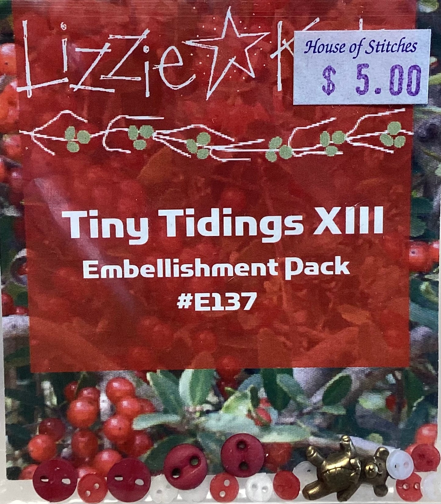 Tiny Tidings XIII Embellishment Pack by Lizzie Kate